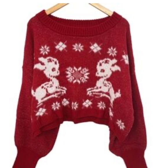 Urban Outfitters Reindeer Patterned Sweater - Picture 2 of 4